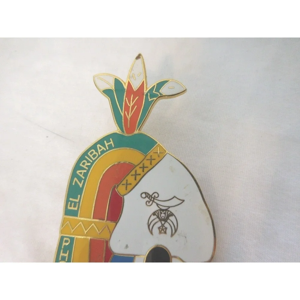 Vintage El Zaribah‎ Shrine Temple Phoenix Arizona Lapel  Bolo